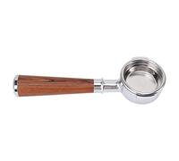Bottomless Portafilter E61 Brewing Filter Basket 2 Ears Aluminum Alloy Handle Aluminum Alloy, Wood 58Mm Filtered Aluminum Alloy Material Aluminium Alloy Machine (Rosewood)