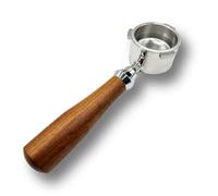 Bottomless Portafilter for Delonghi Dedica, 51 mm Bottomless Porta Filter Accessories, 0.3 mm Sieve Pores Stainless Steel and Splicing Handle Made of Walnut Wood Filter Holder, for EC680/EC685/EC885