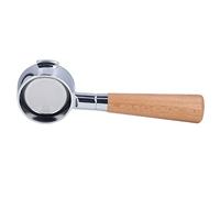Bottomless Portafilter, Italian Household Coffee Machine Bottomless Holder Not Include Machine Replacement Parts Handle Stainless Steel 51 Beech A B 58 Filter Basket Coffee (#4)