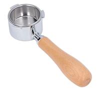 Bottomless Portafilter, Italian Household Coffee Machine Bottomless Holder Not Include Machine Replacement Parts Handle Stainless Steel 51 Beech A B 58 Filter Basket Coffee (#1)