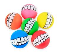 Bottone 1pc Squeak Dog Toy Silicone Ball Chew Toy with Squeaker Soft Flexible for Small Dog Training Random Color for Large Dogs Small
