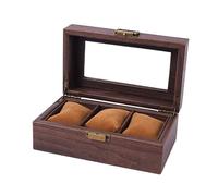 Bottone 2/3 / 6/10 / 12 Slot Watch Display Gifts Box | Wood Watch Storage Box with Clear Lid and Pillow Wristwatch Organizers for Men