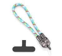 Bottone 2 in 1 Strap Type C Charging Cable with High Strength Braided Outer Casing 480Mbps Data Transfer Adjustable Phone Strap