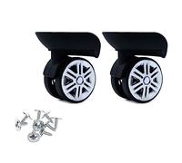 Bottone 2Pcs A65 Trolley Caster Replacement Suitcase Luggage Box Double Row 360° Spinner Repairing Kit Heavy Duty Large Size