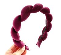 Bottone Braid Headband VelvetHeadband Sponge Headband Hair Hoop Spa Headband Wash Face Skincare Headband Makeup YogaSweatband
