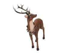 Bottone Christmas Reindeer Figurines Decorations Standing Deer Figures Deer Animal Model for Home Wine Cabinet Table Decors Christmas Reindeer Figurines