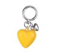 Bottone Colorful Heart Pendant Key Accessory Compact Heart Keychain Dainty Keyring Stylish Key Chain Delicate Bag Decoration