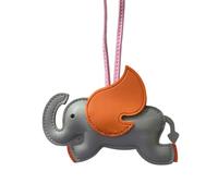 Bottone Cute Elephant Bag Pendant Keychain Chic PU Leather Keychains Phone Straps Chain Stylish Keyring for Fashion Enthusiasts