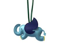Bottone Cute Elephant Bag Pendant Keychain Chic PU Leather Keychains Phone Straps Chain Stylish Keyring for Fashion Enthusiasts