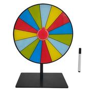 Bottone Draws Roulette Wheel Erasable Fortunes Wheel Tabletop Prize Turntable Easy Assembly Roulette Erasable Fortunes