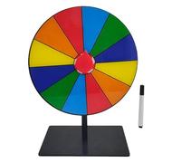 Bottone Draws Roulette Wheel Erasable Fortunes Wheel Tabletop Prize Turntable Easy Assembly Roulette Erasable Fortunes