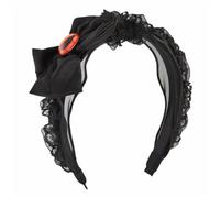 Bottone Evil Eyes Headband For Women Pleated Headband Black a Headband Gothic Headband Goth Headpiece Punk Headband
