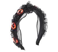 Bottone Evil Eyes Headband For Women Pleated Headband Black a Headband Gothic Headband Goth Headpiece Punk Headband