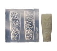 Bottone Nail Art Silicone Mold Beautiful 3D Nails Molds Dragon Year Nail Stencils Sculpture Mould Decorations for Manicurists