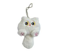 Bottone Plush Cat Keychain Cartoon Animal Pendant Keyring Fashionable Stuffed Doll Key Rings Jewelry for Backpacks and Phones