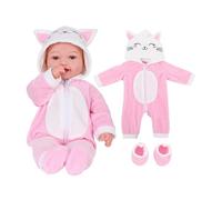 Bottone Polyester Animal Romper Suit for 17Inch Reborns Doll Realistic Clothes Easy Change Design for Children Toy Dolls Realistic Reborns Doll Accessories