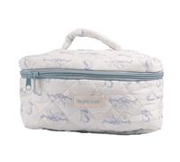 Bottone Quilted Makeup Storage Bag Toiletry Bag Cosmetic Bag Makeup Organizer for Personal Care Lipsticks Brush Portable Handbag, as described