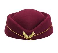 Bottone Stewardess Hat Hat Women Air Hostesses Party Cosplay Formal Uniform Caps Accessory Party Hats Costume Stewardess Black