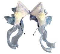 Bottone Sweet Students Woman Ear Hairband with Flower&Bowknot Gorgeous Ear Headbands Chinese Style Hair Hoop
