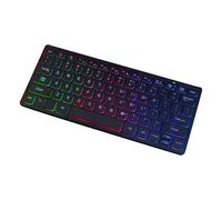 Bottone Thin Keyboard with Adjust LED Backlight Translucent Keycaps Quiet to Operate for Students and Professional Small Keyboard