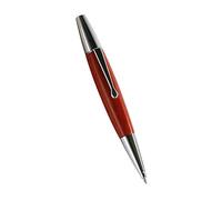 Bottone Willow Wood Silver Chessboard Twist Trim Fat Ballpoint Pen Writing Tool Gift Ballpoint Pens Blue Atlantis Exact