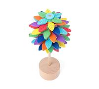 Bottone Wood Lollipop Toy Rotating Stress Relief Fibonacci-Sequence Fidgets for Adults Antistress Art Wood Fidgets Art Display