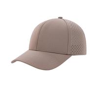 BOTVELA Men Baseball Cap Laser Cut Mesh Snapback Hat (Coffee)