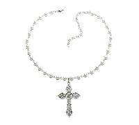 BOTXONTN Pendant Necklaces Imitation Pearls Necklaces Pendant Chokers Gothic Necklaces Perfect for Men Woman