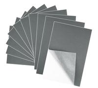 BOUBONI 10PCS Grey Self Adhesive Felt Fabric Sheets Sticky Felt Sheets for Craft Supplies Art Home Making（8.3" x 11.8"/20 x 30cm）