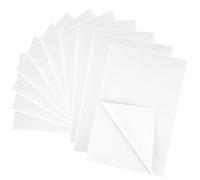 BOUBONI 10PCS White Self Adhesive Felt Fabric Sheets Sticky Felt Sheets for Craft Supplies Art Home Making（8.3" x 11.8"/20 x 30cm）