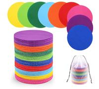 BOUBONI Carpet Dots for Classroom Sit Spots 4-Inch 9 Colors Suitable for Families Primary Schools Kindergartens (72)