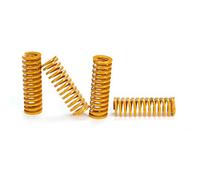 BouBou 12Pcs Ultimate Upgraded Yellow Flat Bed Leveling Spring Extruder Spring For 3D Printer