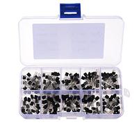 BouBou 200Pcs 10 Values Transistors Pack Transistor Assortment Kit With Storage Box