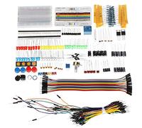 BouBou Electronic Components Base Starter Kits With Breadboard Resistor Capacitor LED Jumper Cable For Arduino With Plastic Box Package