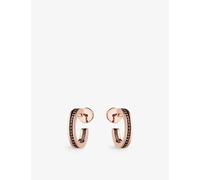 Boucheron Boucheron Quatre Classique Pvd-Coated 18ct Yellow and Pink-Gold Hoop Earrings Yellow Gold 1 Size