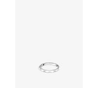 Boucheron Mens Boucheron Facette Platinum Wedding Band Silver 50mm