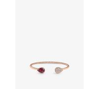 Boucheron Womens Pink Gold Serpent Bohème 18ct Pink-gold, 0.32ct Brilliant-cut Diamond and 2.56ct Rhodolite Bangle Bracelet 15cm