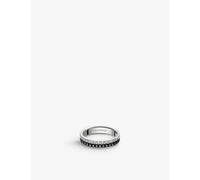 Boucheron Womens White Quatre Black Edition 18ct White-gold and 0.24ct Diamond Wedding Band 60mm