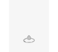 Boucheron Womens White Serpent Bohème 18ct White-gold and 0.15ct Diamond Ring 54mm