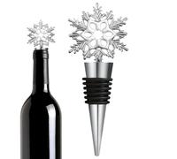 Bouchon De Vin Noël - Flocon De Neige Décoratif, Bouchon Réutilisable Pour Bouteille | Champagne, Alcool, Bar, Maison, Restaurant, Bureau, Camping, Fête, Nouvel An, Accessoire Pratique Et Élégant