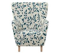 Boucle Accent Chair Cover High Stretch Wingback Chair Slipcover Reading Chair Covers Barrel Armchair Cover for Bedroom, Living Room, Office, Makeup Room, 03