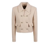 Boucle Double Breasted Chasseur Jacket - female - Tom Ford - Light Jackets - Beige - XS - Jackets XS