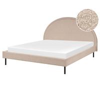 Boucle EU King Size Bed Beige MARGUT