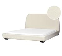 Boucle EU King Size Bed Beige ROISEL