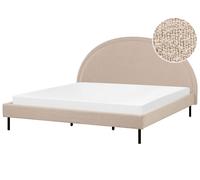 Bed Boucle MARGUT 180 x 200 cm (EU Super King) Beige