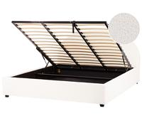 Ottoman Bed Boucle VAUCLUSE 180 x 200 cm (EU Super King) Off-White