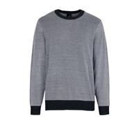Bouclé Jumper with Dynamic Details - male - Armani Exchange - Round-neck Knitwear - Blue - 2XL - Knitwear 2XL