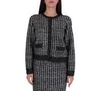Bouclé Knit Cardigan Jacket - female - Karl Lagerfeld - Cardigans - Black - L - Knitwear L