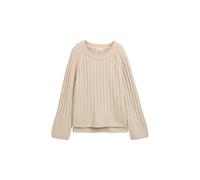Bouclé Pull with Round Neck Women Tom Tailor Beige 3XL