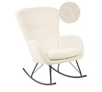 Beliani Rocking Chair Anaset Boucle Light Beige
